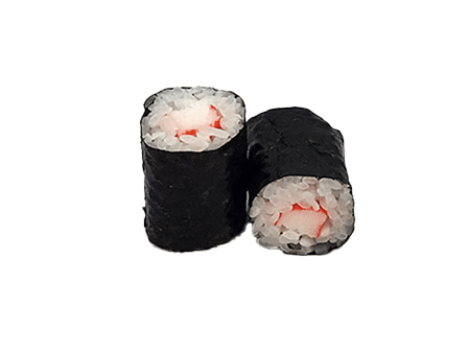 SURIMI MAKI: Maki sushi au surimi, simple et délicieux, avec une touche de mayonnaise.