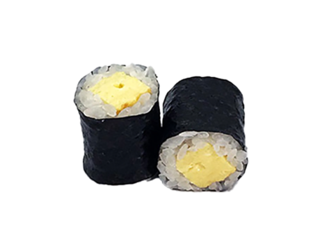 TAMAGO MAKI: Maki sushi à l'omelette japonaise, sucrée et enveloppante.