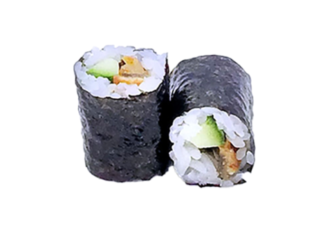 UNAKYU MAKI: Maki sushi avec anguille et concombre, délicieux et rafraîchissant.